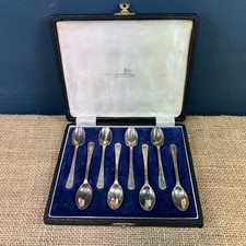 ANTIQUE SET 8 X SILVER PLATED