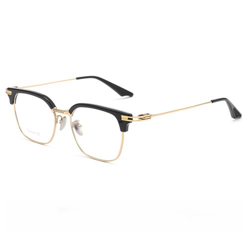 Retro black gold square - gold,