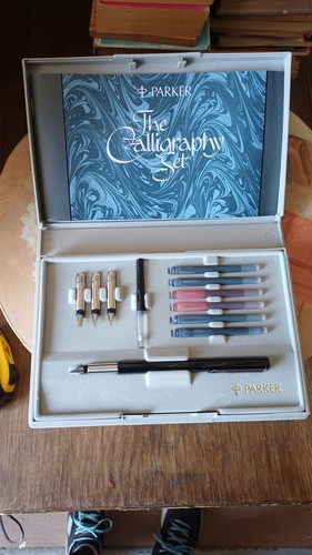 Vintage parker calligraphy set - vintage,