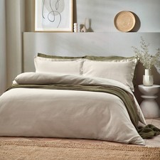 Yard Waffle Textured 100% Cotton Plain Duvet Cover Set