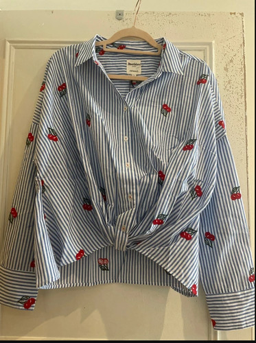 River island blue cotton - blue,