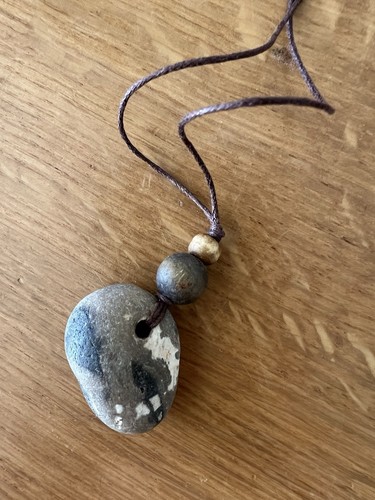 Attractive hagstone necklace - hagstone,
