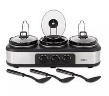 Tower Three Pot Slow Cooker