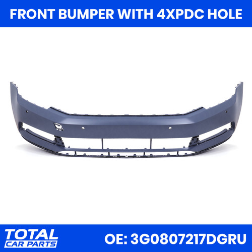 Primed front bumper - primed, with