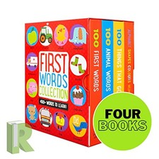 First Words Collection 4 Children Baby Kids Books Box Set (100... - Various