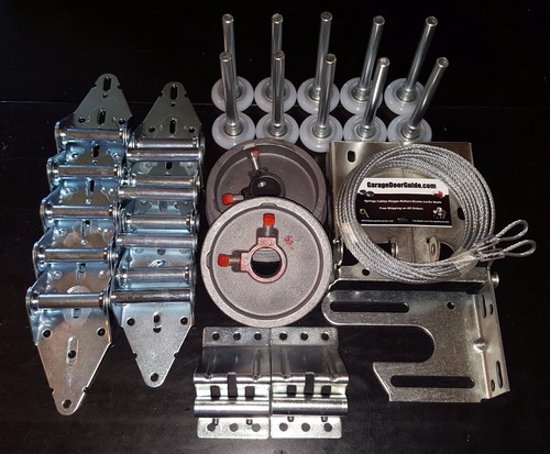 Garage door hardware - garage, complete