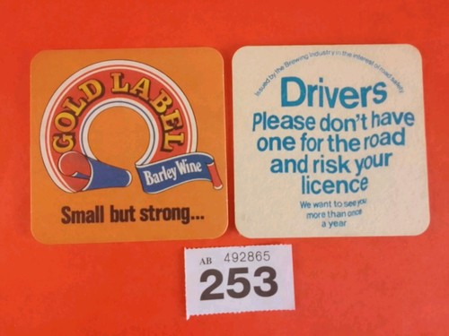 Vintage beer mats gold - mats,