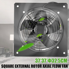 Industrial Ventilation Extractor Metal Plate Fan Axial Exhaust Commercial Blower