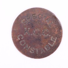 Vintage WW1 Kent County Constabulary Special Constable Badge / Tag.
