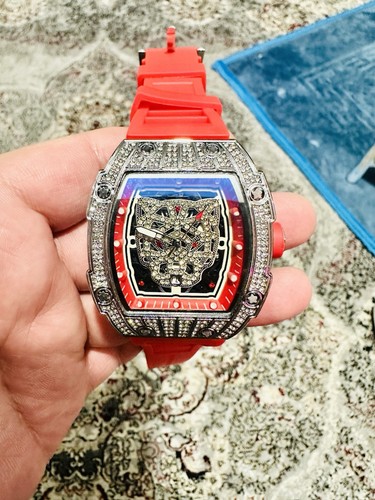 Red panther watch with - panther, an