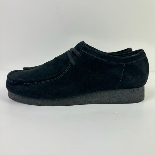 Clarks wallabee black suede - wallabee,