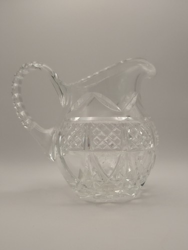 Hand cut crystal jug - hand,
