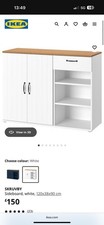 SKRUVBY White Sideboard