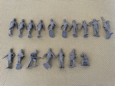 Vintage Gray Plastic Toy Army