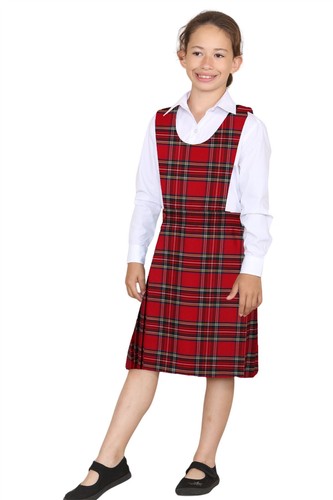 Girls pleated bib pinafore - girls,