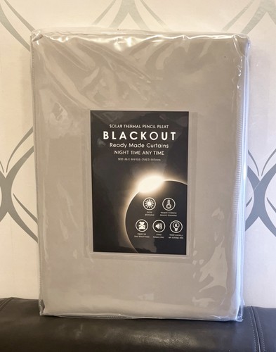 Light grey blackout curtains - grey,