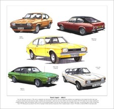 FORD CAPRI MkII Mk2  FINE ART