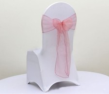 dusty pink organza chair