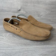 Russell & Bromley Shoes Mens Beige UK Size 11 (EU 45) Driving Loafer Nubuck