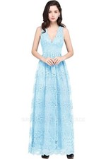 Women's Prom Dresses Wedding Dress Cocktail Party Sky Blue XL