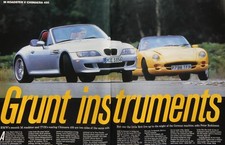 Original 1997 Autocar mag twin test BMW M ROADSTER v TVR CHIMAERA 450