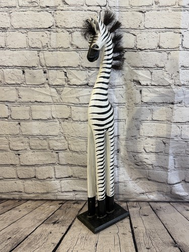 60cm painted wooden - 60cm, zebra