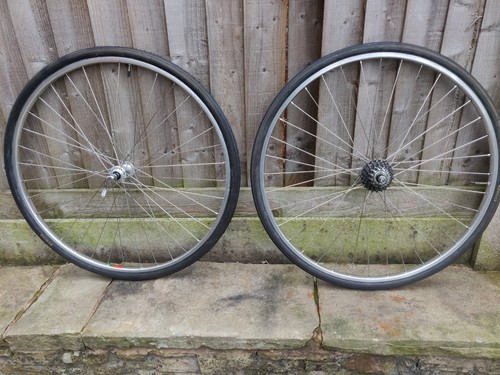 Minty bike wheels - bike,