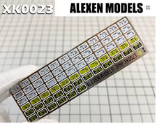XK0023 ALEXEN MODEL SCALE 1/64 METAL SHEET Japanese CAR LICENSE PLATE JDM