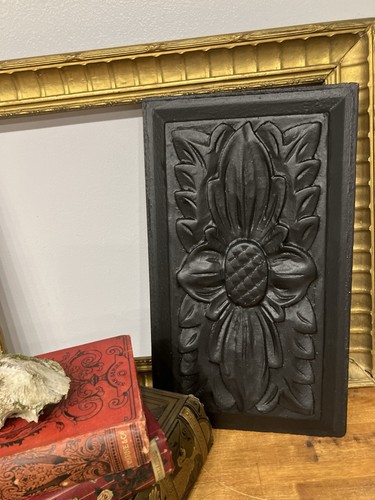 Thin dark wood carved - wood,