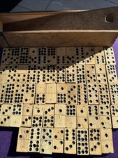 Vintage Bone Ebony Double Nine