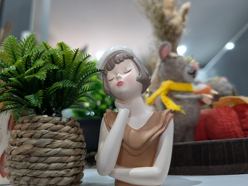 Lady figure ornament - lady,