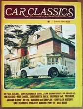 CAR CLASSICS 1975 AUG Vol7 #4
