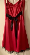 H&R Rockabilly Red Dress Size