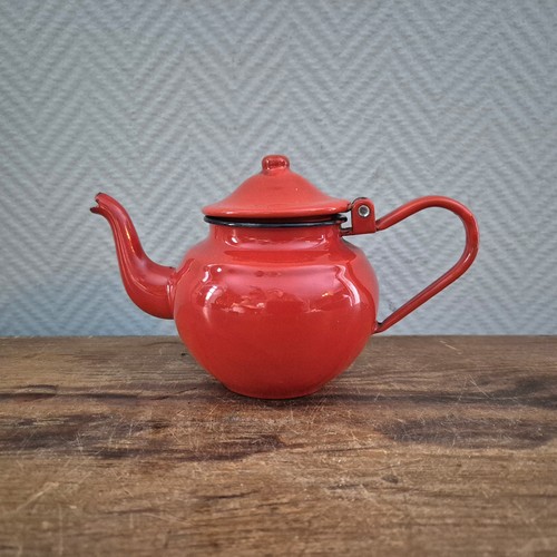 Vintage enamel teapot coffee - enamel,