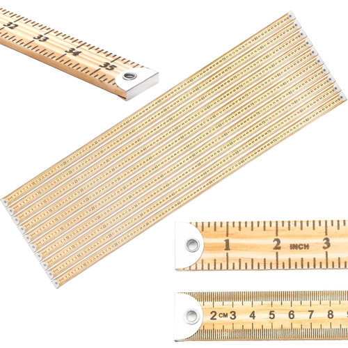 Pack wooden yardstick ruler - yardstick,