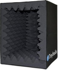 Large Portable Vocal Booth, Isolation Shield, Echo Absorbing Box, Stand Adapter