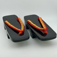 Vintage japanese wooden geta - vintage,