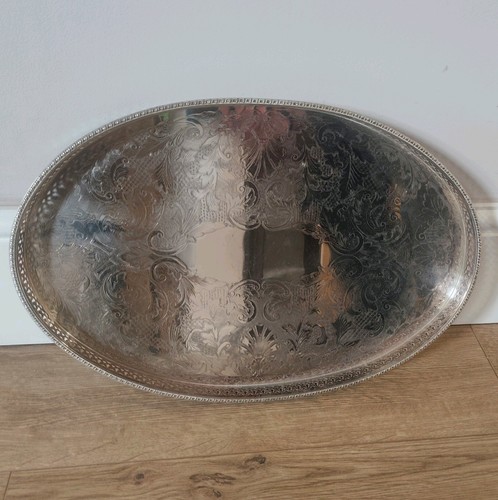 Vintage large silver plated - vintage,