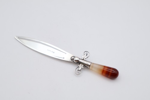Lovely antique silver agate - antique,