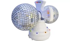 Twin Rotating Disco Ball Lamp
