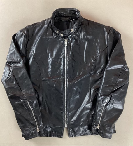 Vintage leather biker jacket - vintage,