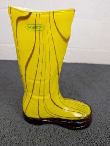 Laguna art glass yellow - art,