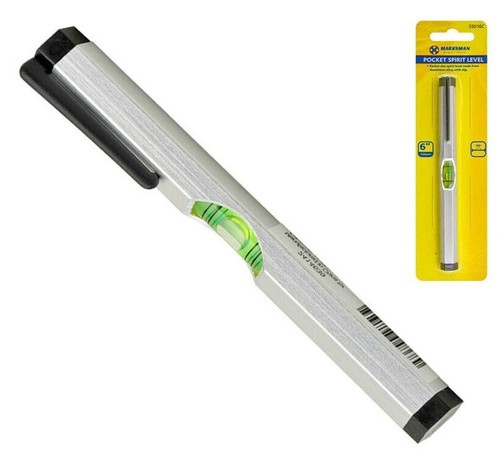 Pocket spirit level - spirit, pen