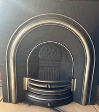 Magiglo Portland Arch Fireplace Cast Insert and Gas Fire