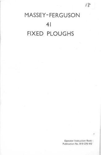 Massey ferguson mf41 plough - massey,