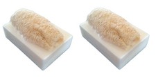 2 Bars Handmade Luffa Embedded