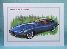 JAGUAR XK-E COUPE E-Type - GREETING CARD - Classic Car Memorabilia - Blank