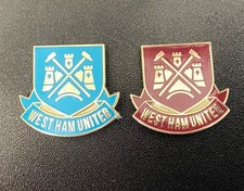 2 Large West Ham Crested Pin