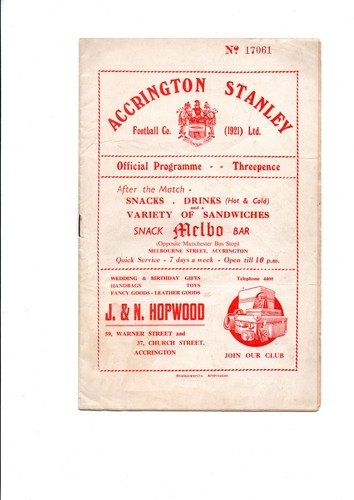 Accrington stanley v st - stanley,