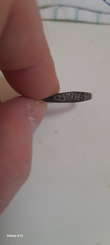 Medieval bronze ihs ring - bronze,